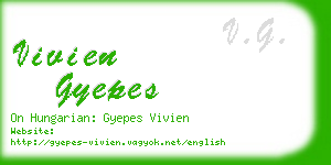 vivien gyepes business card